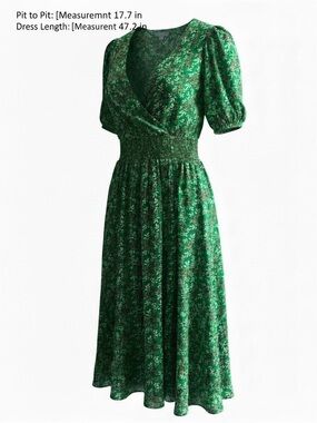 Draper James RSVP - Green Floral Midi Dress - Classic Style!